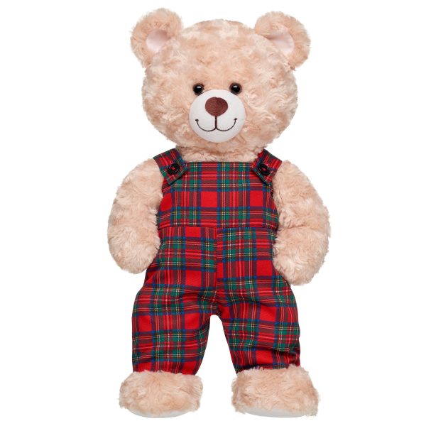 BUILD-A-BEAR klädset festlig rutig overall - Bild 2