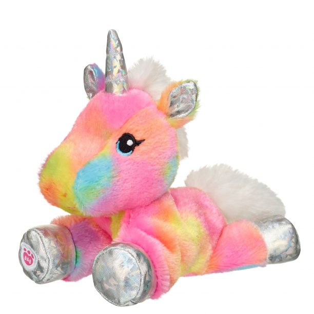 BUILD-A-BEAR Mini Beans® gosedjur regnbågsenhörning 18 cm