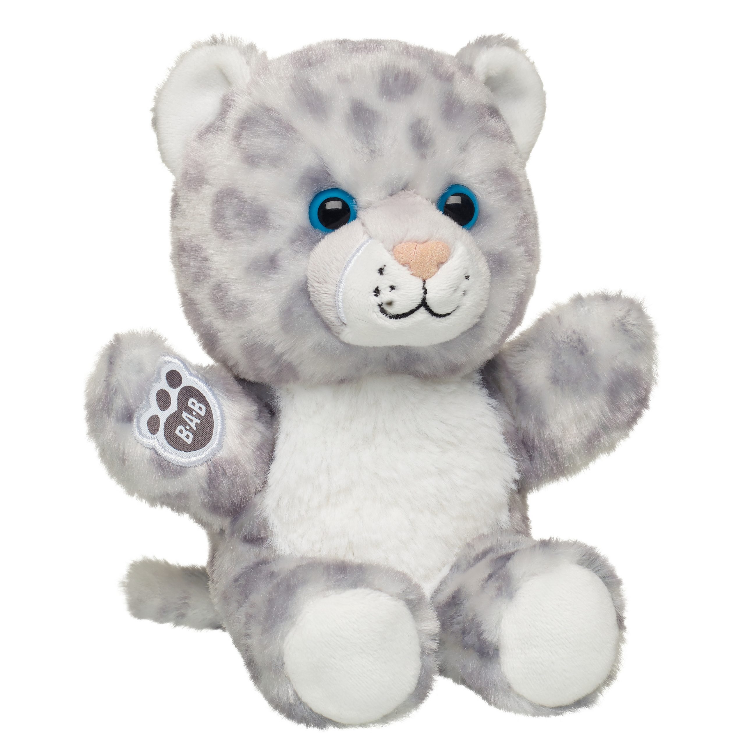 BUILD-A-BEAR Mini Beans® gosedjur snöleopard 18 cm