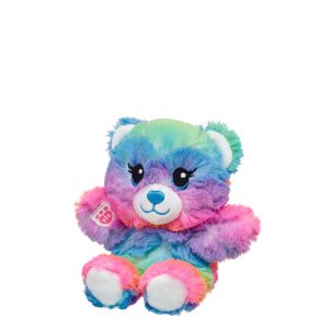 BUILD-A-BEAR Mini Beans® plush toy rainbow party bear plush