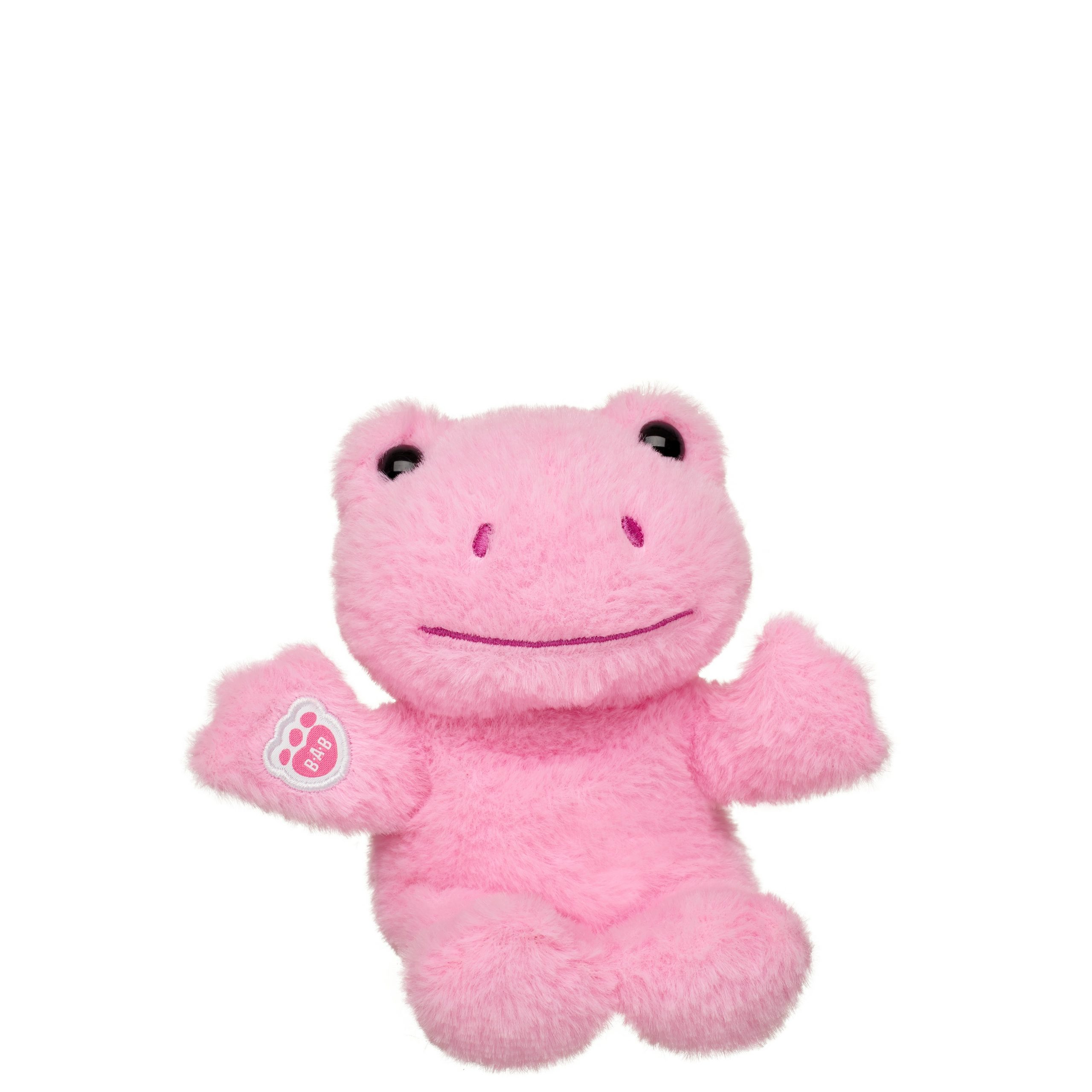 BUILD-A-BEAR Mini Beans® gosedjur rosa groda 18 cm