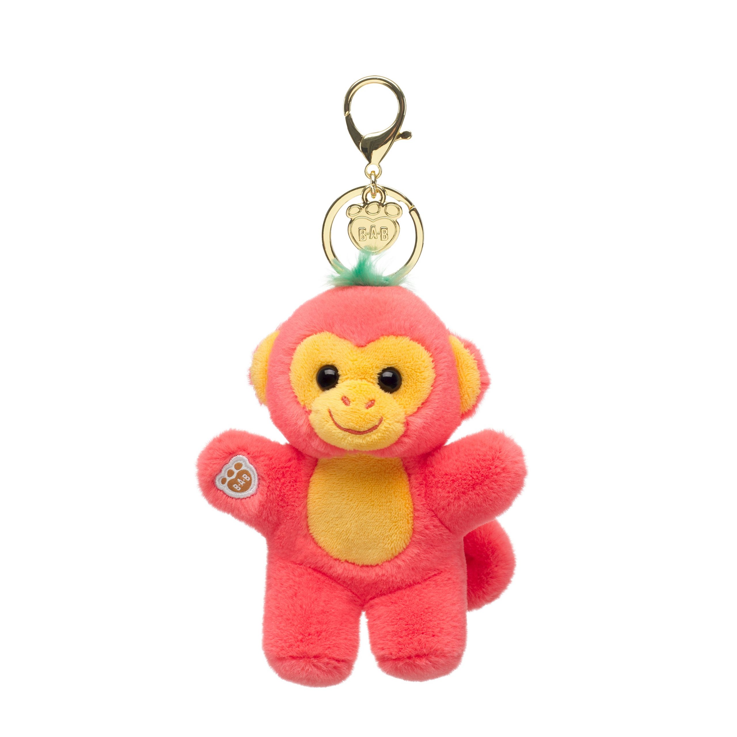 BUILD-A-BEAR mangomonkey-väska mjuk leksaksberlock