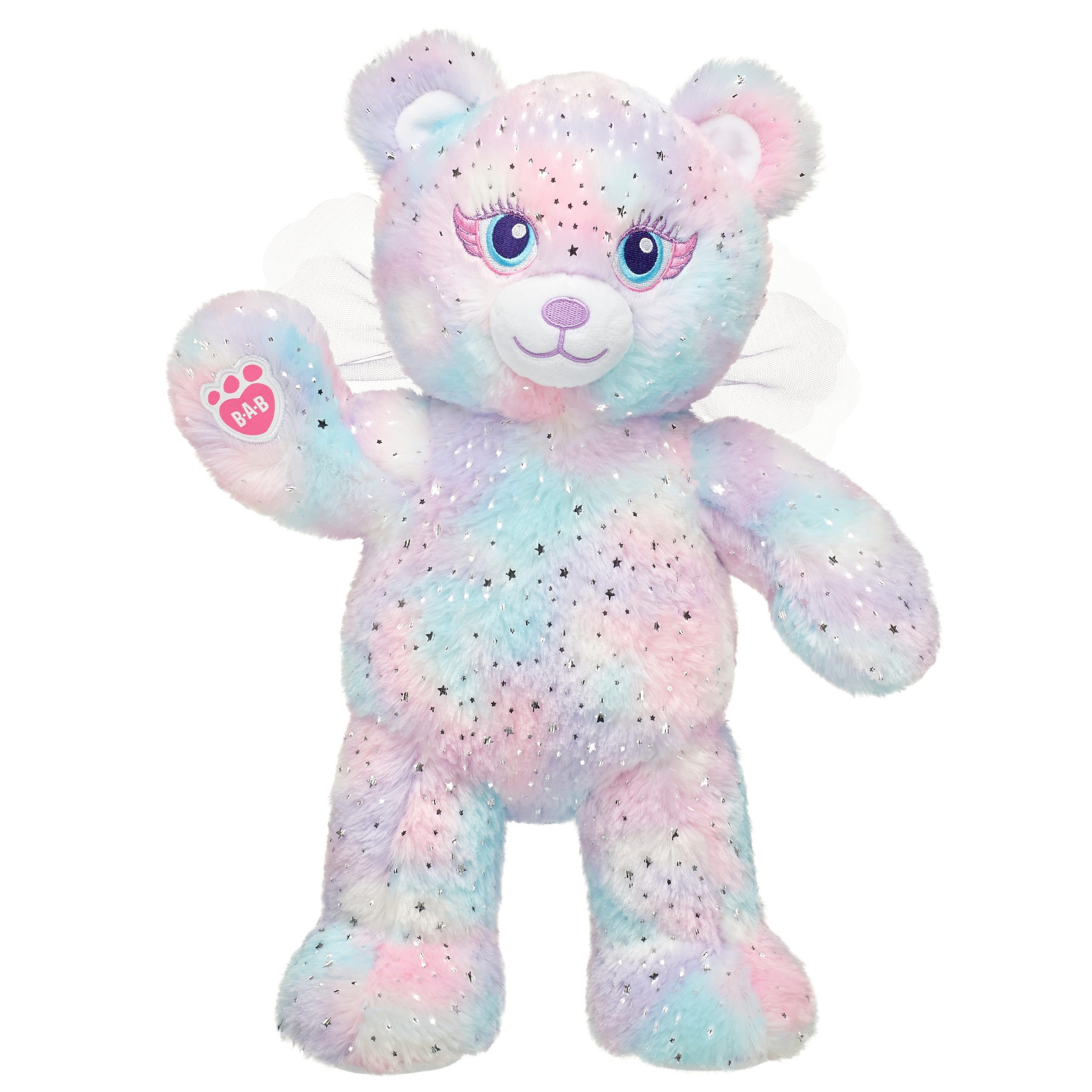 BUILD-A-BEAR gosedjur stjärnbeströdd nallebjörn älvvän 40 cm